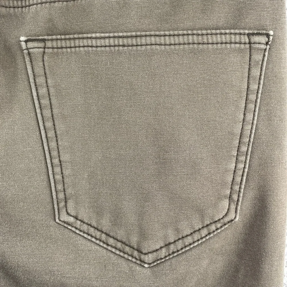 Weatherproof‎ Vintage Canvas Pants Mens 34x28 Olive Green Excellent Fleece Lined